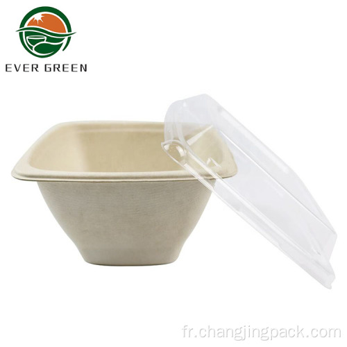 Bowl à salade d'emballage compostable biodégradable Eco Friendly